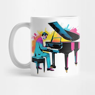 Vibrant Piano Player Mug